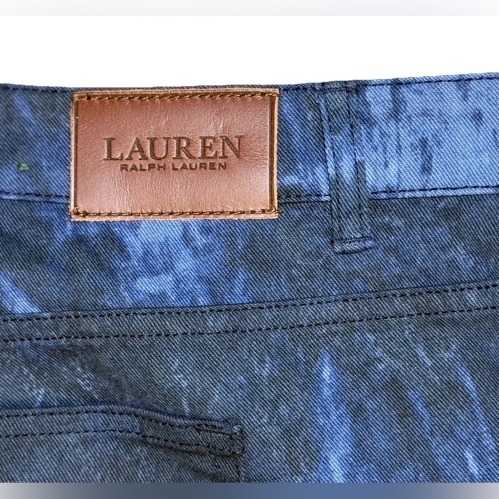 Lauren Ralph Lauren Jeans Womens 20W Blue Acid Wash Premier Skinny Cropped 42" - Picture 9 of 10